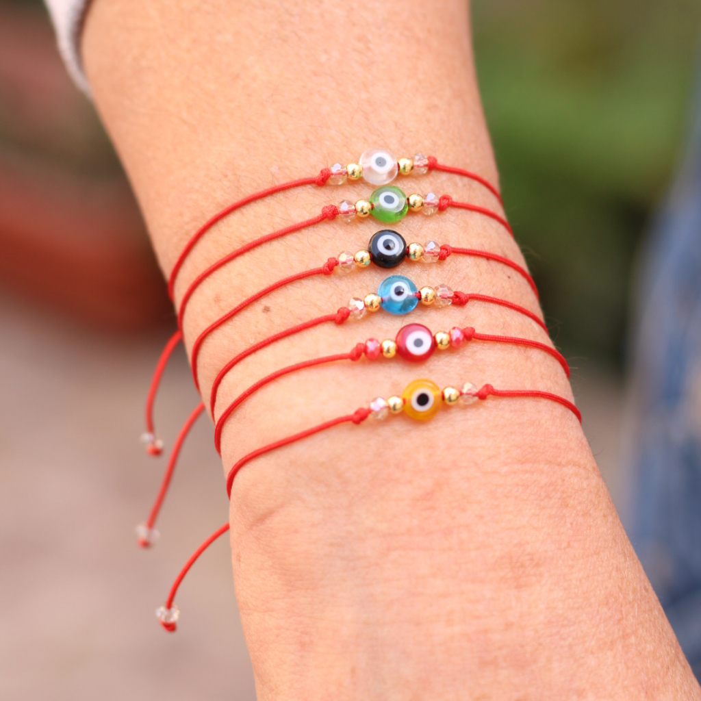 Pulsera Hilo Rojo Ojo Turco Joyas Nelly Salas