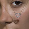 Collar Corazon Cristales Gold - Imagen 3
