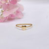 Anillo Corazón Cuerda Oro