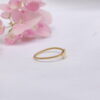 Anillo Corazón Cuerda Oro - Imagen 2