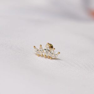 Piercing Crown Plata Enchapada