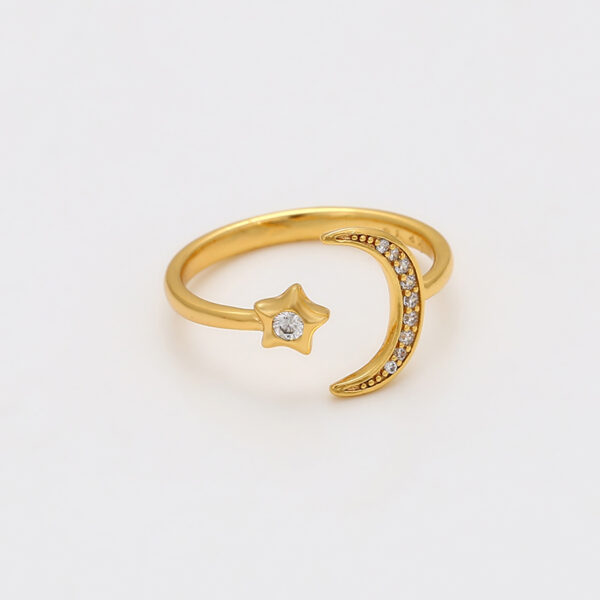 Anillo promesa Anillo Luna Estrella 1