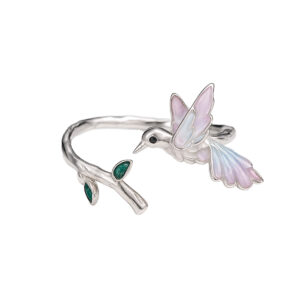 Anillo Colibrí Nacarado