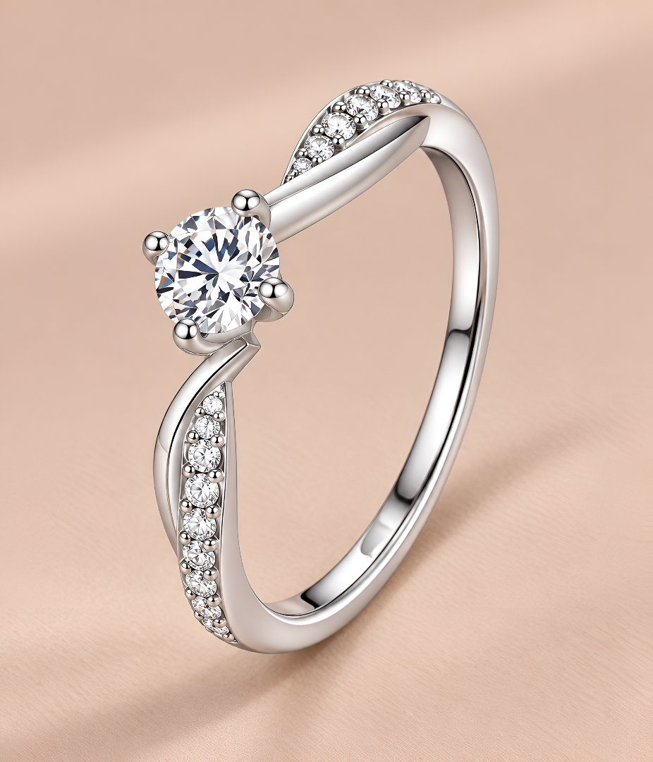 Anillo estrelazado plata - Imagen 2