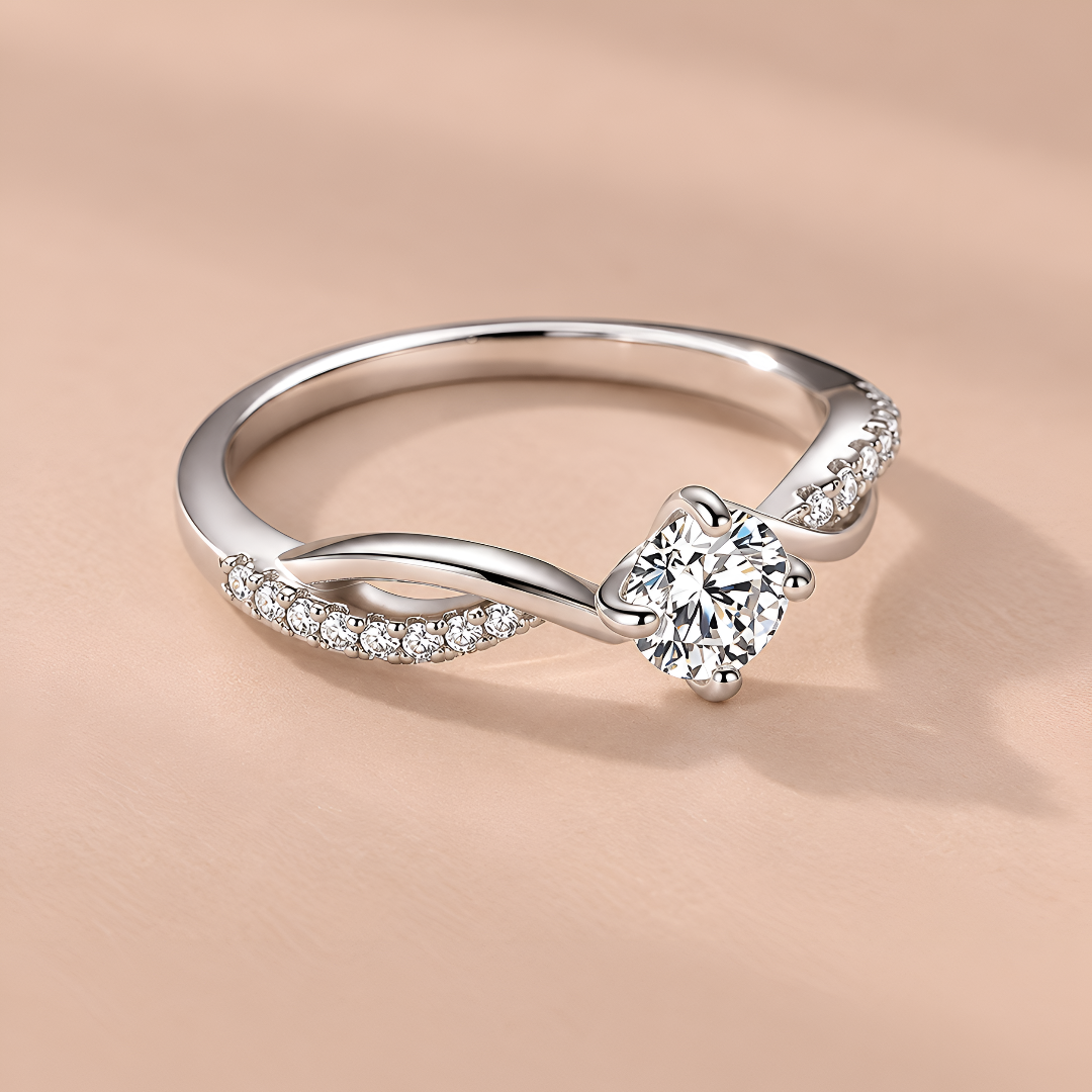 Anillo estrelazado plata - Imagen 3