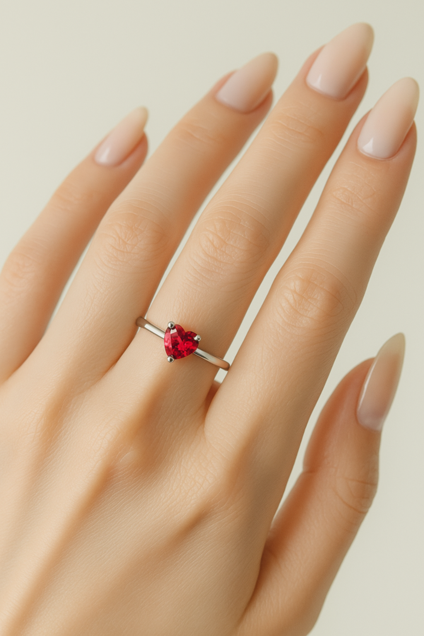 Anillos Corazón Rojo - Imagen 2