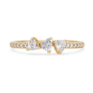 Anillo Triple corazón