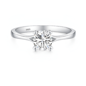 Anillo Solitario Uñas Corazón