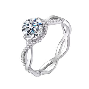Anillo Infinity Ring Moissanita
