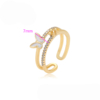 Anillo doble linea mariposa - Imagen 3