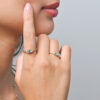 Anillo Corte Esmeralda  Oro 18k - Imagen 2