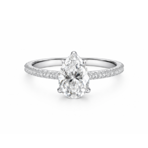 Anillo Gota Solitario Strass