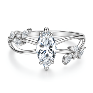 Anillo Moissanita Marquise de 1 ct