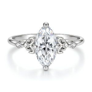 Anillo Moissanita Marquise de 2 ct