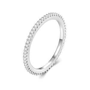 Anillo Riviere completo Moissanita