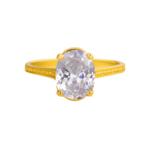Anillo Oval 10×8 Oro 18k