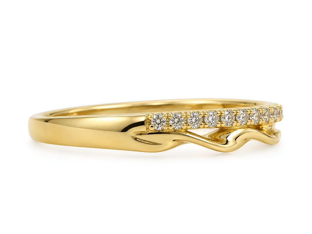 Anillo Pinky Ring churumbela ondulado - Imagen 2