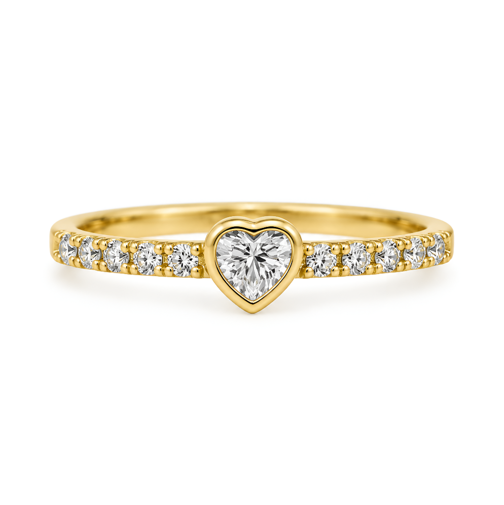 Anillo Pinky Ring Corazón de Promesa