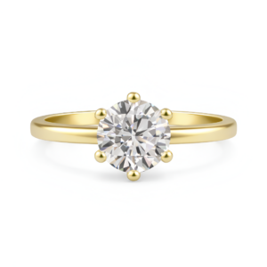 Anillo Solitario 6 años amarillo