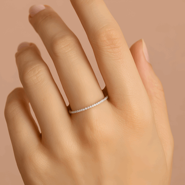 Anillo Riviere completo Moissanita - Imagen 2