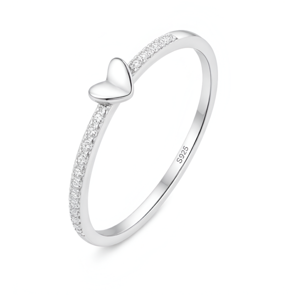 Anillo riviere corazón doblez