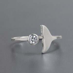 Anillo Regulable Sirena Plata