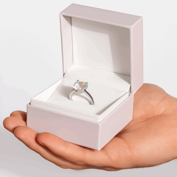 Anillo Tornazol Corazón Sparkling - Imagen 4