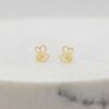 Arete Abridor Abejita Oro 18k