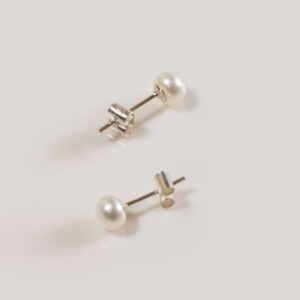 Arete Perla 5 mm Plata