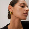 Arete boton oval - Imagen 2