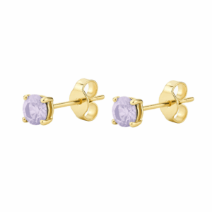 Arete chispa lila