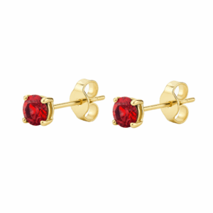 Arete chispa roja