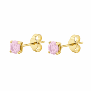 Arete chispa rosado