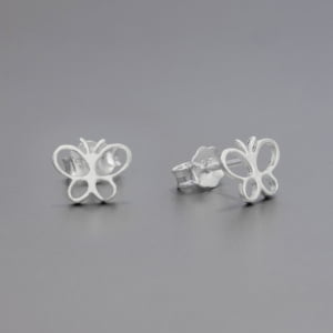 Arete de Mariposa Plata