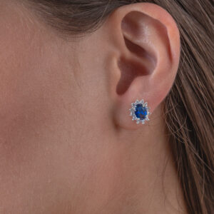 Aretes lady diana plata