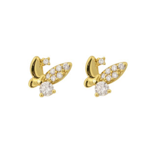 Arete mariposa strass