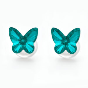 Arete Mariposa Turquesa