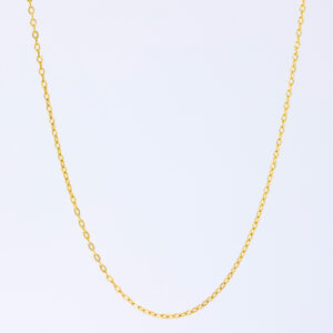Cadena martillada calibre 1 oro 18k