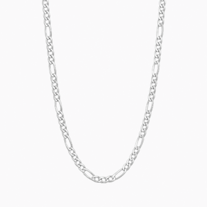 Cadena figaro 3×1 plata 2 mm