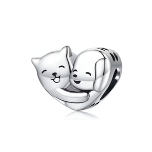 Charm Gato Perro corazon