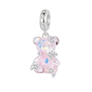Charm osito rosa