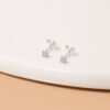 Arete Circón 3 mm Plata