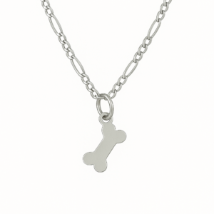 Collar huesito plata