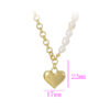 Collar Corazón Bombeado Media Perla - Imagen 2