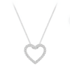 Collar Corazón moissanitas