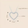 Collar Corazón moissanitas - Imagen 2