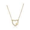 Collar corazon strass mini
