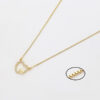 Collar corazon strass mini - Imagen 2