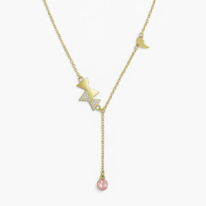 Collar Lazo Oval Rosa