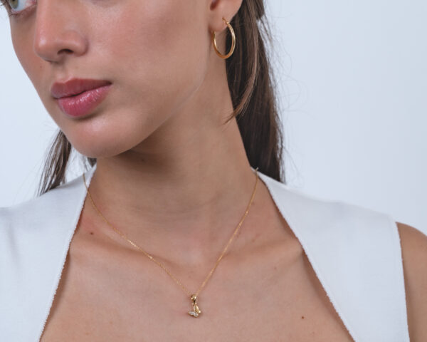 Dije Mariposa Strass Oro 18k - Imagen 3